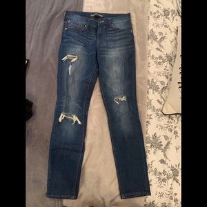 Express Distressed Mid rise Jeans